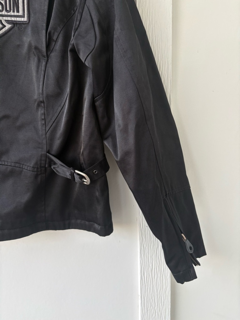Harley-Davidson Women’s Black Moto Riding Jacket Medium - Picture 5 of 8